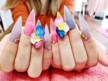 ネイルサロン ティプレシャス(T Precious)/カラフル☆キラキラネイル♪