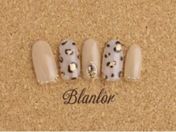 ブランロール 中目黒店(Blanl'or)/ふんわりレオパード柄ネイル