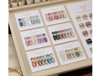 店内のカラーチャート