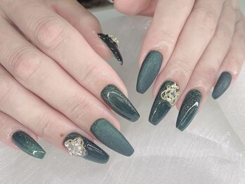 ヒリビューティー(Hili beauty)の写真/【韓国/ワンホンネイル/可愛いパーツなど沢山ご用意!】豊富なデザインで通いやすい♪国際センター徒歩5分◎