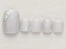 ノーネイル 熊谷(NO NAIL KUMAGAYA)/シンプルビジュー ￥4990