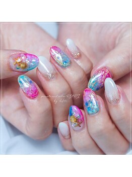 瑠璃(RURI)/マーメイド アリエルネイル