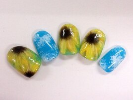 ひまわりネイル