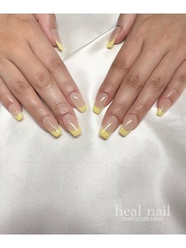 ヒールネイル(heal nail)/スカルプ イエローfrench.