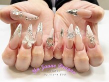 アン ジョーヌドラゴ/【ロングネイル】蝶々パーツ