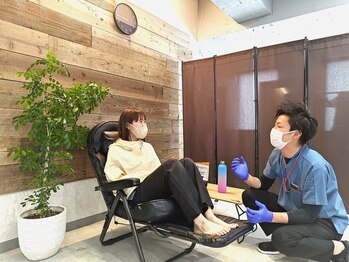 飲食OKでゆったり施術