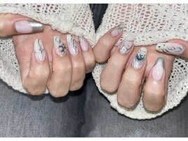 トライバルシルバーネイル