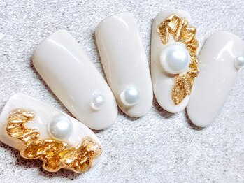 チェリーズネイル(Cherrys Nail)/ゴールド パーツ パール ネイル