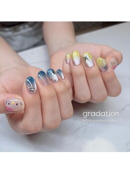 エンズネイル(O’s nail)/アシンメトリーネイル