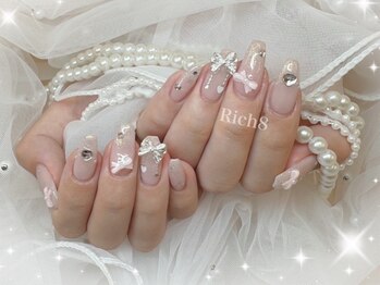 ネイルアンドまつげエクステ リッチエイト 原宿店(Rich8)の写真/[学割U24]【ハンドワンカラー・ラメグラ￥4000~/まつ毛パーマ￥3800~】リーズナブル×ハイクオリティ＊