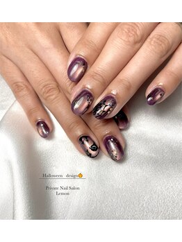 レモン(Lemon)/ハロウィンネイル