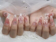 ピオミエルネイル 新宿(pio miel nail)/ガーリーチェリーネイル