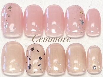 ジェンマーレ 青葉台店(Gemmare)の写真/良心的価格だからご新規様もネイル初心者様も気軽にネイルが楽しめる!ラメグラ¥5700/シンプルコース¥6480♪