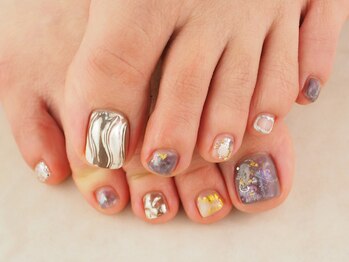 ソウ 難波店 nail salon Sou/ニュアンスフットnail