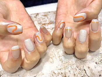 ティーエス ネイル ガーデン(T.S Nail Garden)/オレンジうねうね