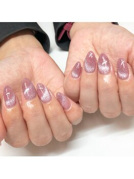 クラル 平塚店(CURAR)/ピンクマグネットネイル