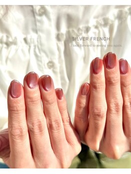 シームリーネイル(Seemly Nail)/春のゴールドフレンチ