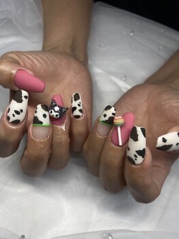 アニマル柄×パーツ