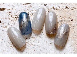 ニュアンスキラキラブルーグレー