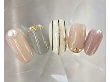 ラリュールネイル(L'Allure nail)/くすみパープルグレージュ￥8200