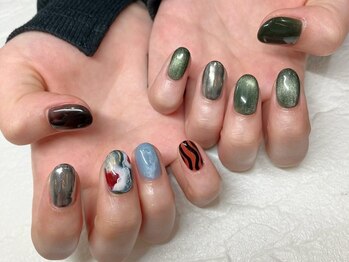 ビューティービースト フォー ネイルアンドアイラッシュ 熊本店(beauty:beast)/ニュアンス個性派デザイン