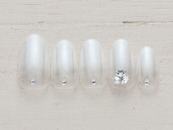ノーネイル 熊谷(NO NAIL KUMAGAYA)/ホワイトパール　￥5990