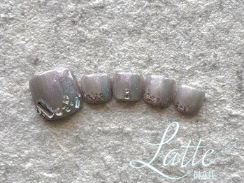 ラテネイル(Latte Nail)/10月定額デザイン Foot ver.