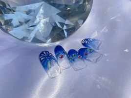 花火ネイル