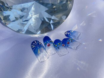 ネイルロッソ 浅草店/花火ネイル