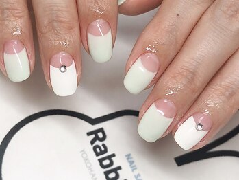 ネイルサロン ラビットフット(Rabbit foot)/逆フレンチ6500円