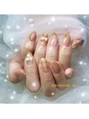 ニュアンス×ゆるチェックネイル