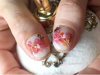 ネイル サロン コービーズ(nail salon COBES)/秋のたらしこみネイル☆