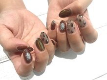 アース コアフュールボーテ 新潟中野山店 (EARTH Coiffure beaute')/レオパードネイル ￥7980