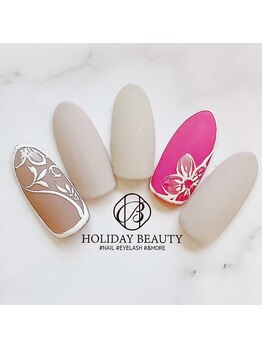 ホリデービューティー(HOLIDAY BEAUTY)/マットネイル×エンボスアート