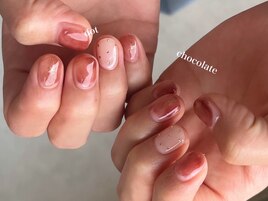 塗りかけニュアンスネイル