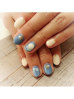 ウォーターワールド 大和店(WATER WORLD)/雪の結晶ネイル