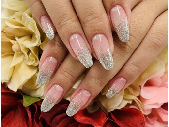 ダブルネイル(Double Nail)/【ほり】冬のラメグラデーション