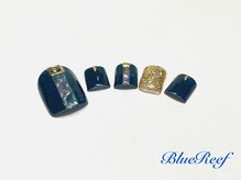 ネイルアンドまつげエクステ ブルーリーフ 四谷三丁目店(Blue Reef)/選べるフットプラン￥７５００