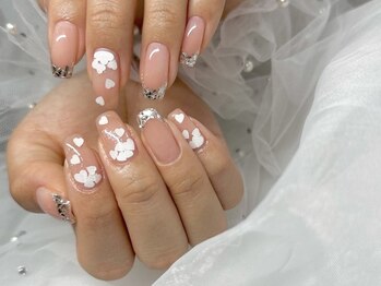 ハート×ガラスフレンチ【栗生】