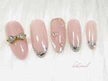 ハロー(Hello)/ガラスフレンチネイル