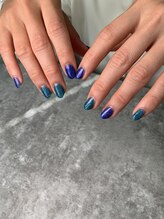 クレアネイル(claire.nail)/キラキラフラッシュネイル