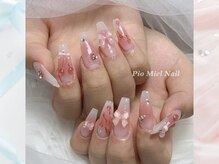 ピオミエルネイル 新宿(pio miel nail)/ガーリーチェリーネイル