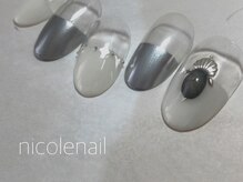 ニコルネイル(nicole nail)/H1189　Metal silver