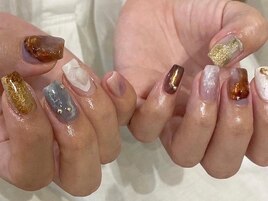 ちぐはぐニュアンスネイル