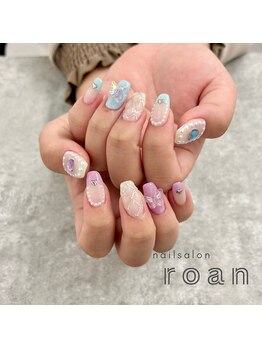 ロアンネイル(roan nail)/きらきら×フレンチ
