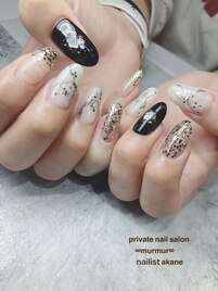 大理石風ネイル