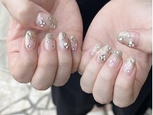 バーロビューティールーム ヨコハマ(Balo Beauty Room Yokohama)/ラメ×ビジューネイル