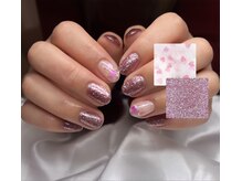 ハズグラスネイル(Haze Grass nail)/ハートホロ