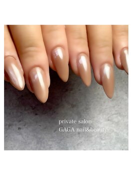 ガガ ネイルアンドビューティー(GAGA)/グロスパウダーネイル