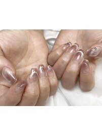 チーク×マグネットグラデ